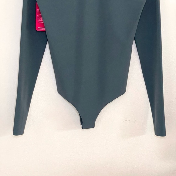 NWT Commando Classic Turtleneck Bodysuit Large Pure Grey Long Sleeve Thumbhole - Picture 8 of 14